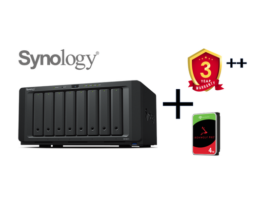 Synology DiskStation DS1821+ with 32TB HDDs
